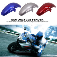 Load image into Gallery viewer, Motorcycle Front Fender Mudguards Splash Guard Mud for Honda CB400 VTEC 1999 - 2014 Models Replacement Front Wheel Cover