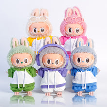 Load image into Gallery viewer, Miniature Sports Hoodie and Shorts Set for 17cm Labubu Dolls Cute DIY Doll Clothes Accessories Lovely Outfit Gifts for Girls Kids