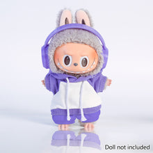 Load image into Gallery viewer, Miniature Sports Hoodie and Shorts Set for 17cm Labubu Dolls Cute DIY Doll Clothes Accessories Lovely Outfit Gifts for Girls Kids