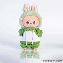 Load image into Gallery viewer, Miniature Sports Hoodie and Shorts Set for 17cm Labubu Dolls Cute DIY Doll Clothes Accessories Lovely Outfit Gifts for Girls Kids