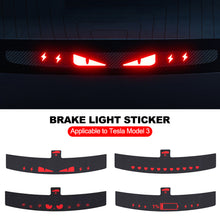 Load image into Gallery viewer, Car High Mounted Taillight Brake Lamp Car Brake Projection Board PVC Soft Decal Top Tail Light Emblem Stickers For Tesla Model 3 Highland