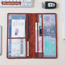 Load image into Gallery viewer, Multi-purpose Car Leather Documents License Credit Card Holder Men Driving License Cover Auto Registration Insurance Holder Storage Bag