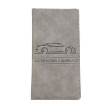Load image into Gallery viewer, Multi-purpose Car Leather Documents License Credit Card Holder Men Driving License Cover Auto Registration Insurance Holder Storage Bag