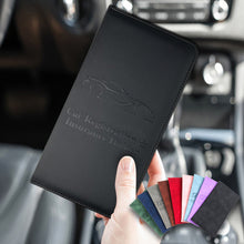 Load image into Gallery viewer, Multi-purpose Car Leather Documents License Credit Card Holder Men Driving License Cover Auto Registration Insurance Holder Storage Bag
