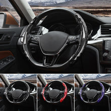 Load image into Gallery viewer, Universal Car Carbon Fiber Steering Wheel Cover Gear Cover Ultra-thin Sweat-absorbing Anti Slip Special Steering Wheel