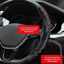 Load image into Gallery viewer, Universal Car Carbon Fiber Steering Wheel Cover Gear Cover Ultra-thin Sweat-absorbing Anti Slip Special Steering Wheel