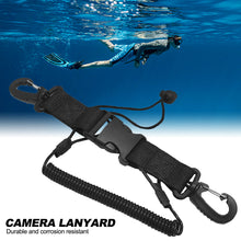 Load image into Gallery viewer, Scuba Diving Canoe Camera Lanyard Anti-lost Rope with Quick Release Buckle Clips for Under Kayaking Swimming Sports Accessories