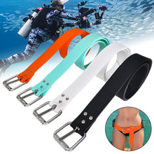 Load image into Gallery viewer, 1.3M Scubas Diving Silicone Waist Weight Belt With Quick Release Head Spearfishing Freediving Stretchable Smooth Finish Waist Weight Belt