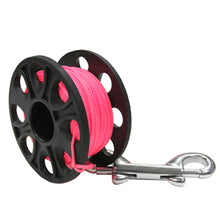Load image into Gallery viewer, 30M Scuba Diving Spool Finger Reel SMB Hook Accessories with Stainless Steel Double End Hook Cave Tech Wreck Diving Finger Reel