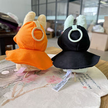 Load image into Gallery viewer, Halloween Pumpkin Cape +Broom Set For 17cm Labubu Doll Clothes Fashion Doll Pumpkin Cloak with Broom Dolls Accessories