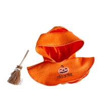 Load image into Gallery viewer, Halloween Pumpkin Cape +Broom Set For 17cm Labubu Doll Clothes Fashion Doll Pumpkin Cloak with Broom Dolls Accessories