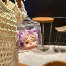 Load image into Gallery viewer, 1PC Protective Acrylic Storage Case For Crybaby Plush Dolls Display Bag No Doll Transparent Portable Cable Organizer Box