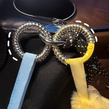 Load image into Gallery viewer, Silicone Rope for Labubu Anti Drop Buckle Keychain Protection Ring Transparent Winding Fixed Anti Drop 8 Kinds Optional