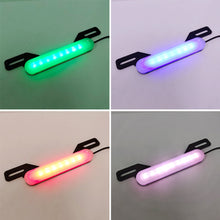 Load image into Gallery viewer, 12V Colorful LED Motorcycle Rear Lights License Plate Warning Flashing Brake Light Motorbike Stop Turn Signal Direction Indicator Blinker ATV Tail Light