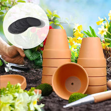 Load image into Gallery viewer, 50 Pieces Round Plant Pot Drainage Mesh Mat Reusable Bottom Grid for Flower Pots Prevents Root Rot Gardening Supplies