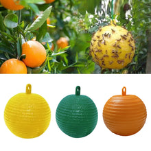 Load image into Gallery viewer, Sticky Fruit Fly Trap Ball Fruit Fly Trap with Sticky Adhesive Hanging Ball for Garden Orchard Fruit Fly Catcher Pest Control