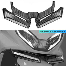 Load image into Gallery viewer, Motorcycle Front Lip Spoiler Airflow Deflector & Windshield Extension Lower Chin Fairing Accessory for Honda PCX160 2021-2024