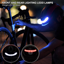 Load image into Gallery viewer, Adult Cycling Bike Helmets Magnetic Goggles Visor with Rechargeable LED Light Night Breathable Helmet Safety for MTB Bicycle Helmet