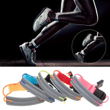 Load image into Gallery viewer, Running Cycling Reflective Safety Belt Shining Night Safe Warning Leggings Elastic Rope Leg Strap Outdoor Hiking Jogging Safety Light