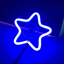 Load image into Gallery viewer, Universal Car Triangle Window Neon Light Heart Shape Interior Atmosphere LED Car Window Decoration with USB Powered Accessories