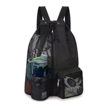 Load image into Gallery viewer, Drawstring Swim Bag With Mesh Pocket And Wet-Dry Separate Zipper Pocket Swimming Fitness Supplies Storage Backpack