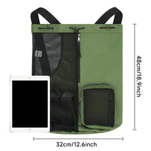 Load image into Gallery viewer, Drawstring Swim Bag With Mesh Pocket And Wet-Dry Separate Zipper Pocket Swimming Fitness Supplies Storage Backpack