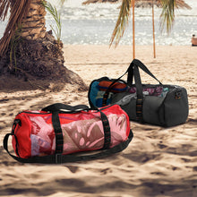 Load image into Gallery viewer, Large Capacity Cylinder Beach Bag Portable Mesh Hollowed-out Travel Handbag Storage Bag Multi-purpose Gym Swimming Gear Organizing Bag