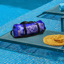 Load image into Gallery viewer, Large Capacity Cylinder Beach Bag Portable Mesh Hollowed-out Travel Handbag Storage Bag Multi-purpose Gym Swimming Gear Organizing Bag