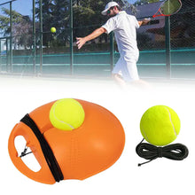 Load image into Gallery viewer, Portable Tennis Trainer with Elastic String Ball Rebound Base for Solo Practice Beginner Training Equipment