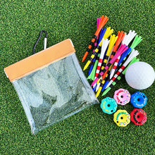 Load image into Gallery viewer, Transparent PVC Golf Bag Self-Closing Golf Tee Green Fork Storage Bag Golf Accessory Toolkit