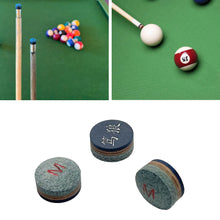 Load image into Gallery viewer, 1PC 11MM Billiard Cue Neutral Cowhide Tip with Gasket Enhanced Grip Strong Screw Shot Control Billiards Accessories