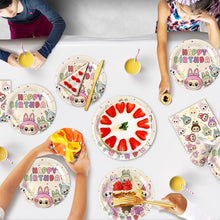 Load image into Gallery viewer, Labubu Outdoor Camping Disposable Tableware Birthday Party Decoration Atmosphere Supplies