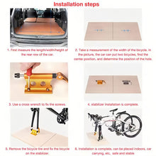 Load image into Gallery viewer, Portable Aluminum Alloy Bike Front Fork Fixing Frame Quick Release Car Parking Stand Holder For Car Roof Rack And Automobile SUV Cycling Accessories