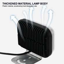 Load image into Gallery viewer, Universal 12-85V Motorcycle Square LED Projector Headlight for E-Bike 12LED Lens High/Low Beam Off-Road Lighting