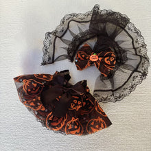 Load image into Gallery viewer, Miniature Halloween Pumpkin Costume with Veil Hairpin for 17cm Labubu Doll Dress Doll Clothes Lovely Outfit Gifts for Girls Kids