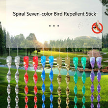 Load image into Gallery viewer, 10Pcs Bird Repeller Spiral Rotating Rod Reflective Wind Deterrent Control Device Agricultural Scare Bird Garden Ornaments Decor