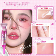 Load image into Gallery viewer, Discolored Powder Blusher Moisturizing Nourishing Skin Care Liquid Powder Blusher Shimmering Facial Powder Blusher Cream