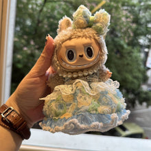 Load image into Gallery viewer, For 17cm Labubu Clothes Keychain Pendant Bow Accessory Canvas Colorful Wedding Dress Doll Clothing Dress Set Doll Cloth Set