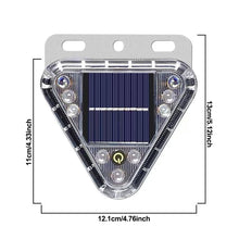 Load image into Gallery viewer, Solar Powered LED Warning Strobe Light for Motorcycle Truck Anti-Collision RGB Flashing Tail Light Waterproof Rear Fog Light