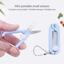 Load image into Gallery viewer, Creative Mini Portable Folding Scissors Morandi Simple Paper-Cutting Art Tool Stationary Scissors Office School Supplies
