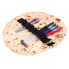 Load image into Gallery viewer, Funny Tortilla Roll Pencil Case Holder Funny Burrito Roll Pen Pouch Pencil Bag Office School Stationery Storage Makeup Case Bag