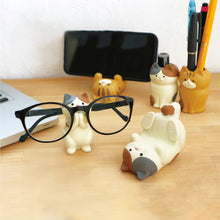 Load image into Gallery viewer, Japan Style Glasses Mobile Phone Holder Stationery Desktop Cat Decoration Collectible Home Decor Resin Craft Ornaments