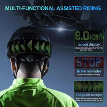 Load image into Gallery viewer, DIY RGB Motorcycle Helmet LED Display Warning Light Night Riding Bike Ski Helmet Taillight APP Programmable LED Screen