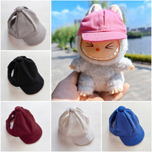 Load image into Gallery viewer, Doll Cap for Dollhouse Miniature 17cm Labubu Color Match Hat Kawaii Cute Doll Accessories Kids Girls Toys