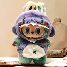 Load image into Gallery viewer, For 17cm Labubu Doll Clothes Fashion Dinosaur Shark Jumpsuits Color Match Clothes Dolls Accessories Cute Little Clothes