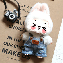 Load image into Gallery viewer, For 17cm Labubu Doll Clothes Fashion Overalls Color Match Clothes Dolls Accessories Cute Little Clothes
