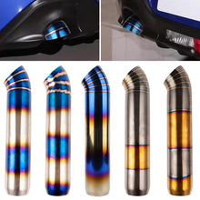 Load image into Gallery viewer, Car Exhaust Tip Extended Stainless Steel Muffler Pipe High-Temperature Resistant Rear Noise Canceller Muffler End Tail Pipe Outlet 66mm 76mm Car Tailpipe 