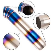 Load image into Gallery viewer, Car Exhaust Tip Extended Stainless Steel Muffler Pipe High-Temperature Resistant Rear Noise Canceller Muffler End Tail Pipe Outlet 66mm 76mm Car Tailpipe 