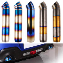 Load image into Gallery viewer, Car Exhaust Tip Extended Stainless Steel Muffler Pipe High-Temperature Resistant Rear Noise Canceller Muffler End Tail Pipe Outlet 66mm 76mm Car Tailpipe 