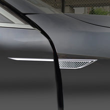 Load image into Gallery viewer, 4Pcs/Set Universal Car Side Blade Fender Decals Stainless Steel Metal Trim Kit Exterior Styling Accessories